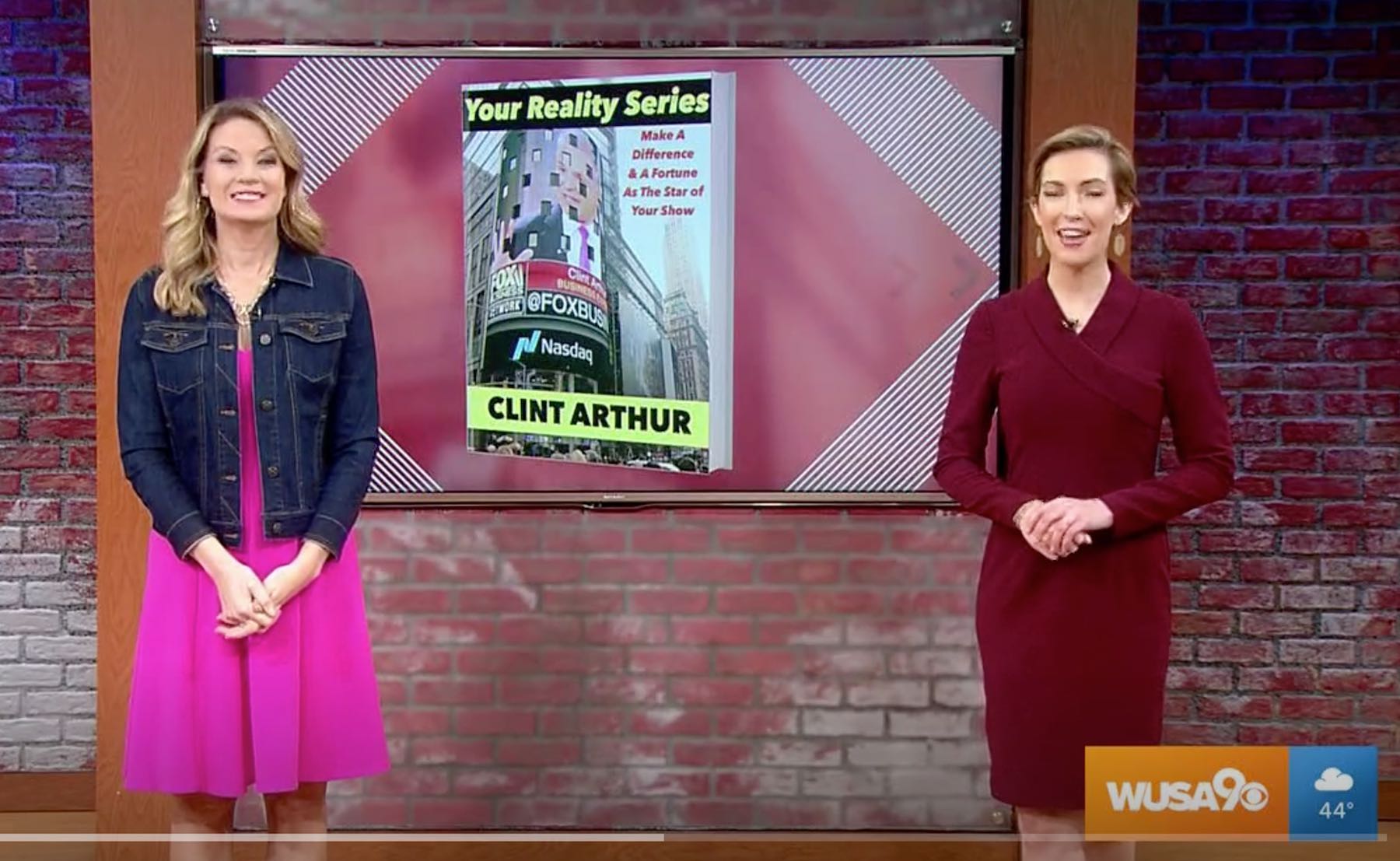 Clint Arthur promotes his new book YOUR REALITY SERIES on CBS TV Washington DC